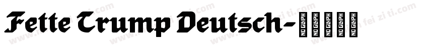 Fette Trump Deutsch字体转换